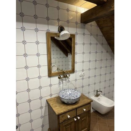 RAV Slezák MK102.5/28SM - Mešalnik za pomivalno korito/umivalnik MORAVA RETRO 16,8 cm stara medenina