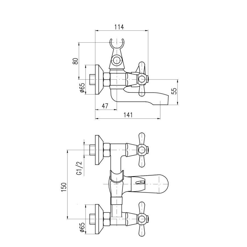 RAV Slezák MK154.5 - kopalna baterija MORAVA, sijajni krom