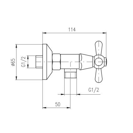 RAV Slezák MK180.5/2SM - tušni komplet z mešalno baterijo MORAVA RETRO, stara medenina