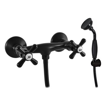 RAV Slezák MK180.5 - tuš komplet z mešalno baterijo MORAVA v mat črni barvi