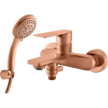 RAV Slezák NL154.5/1ZRK - kopalniški komplet za kad z armaturo NIL v ščetkani rožnato-zlati izvedbi