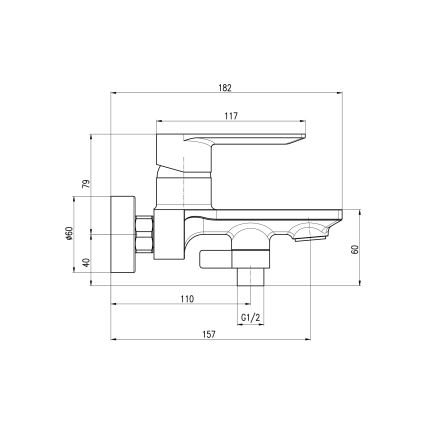 RAV Slezák NL154.5ZRK - kopalniška armatura NIL za kad, brušeno rožnato zlato