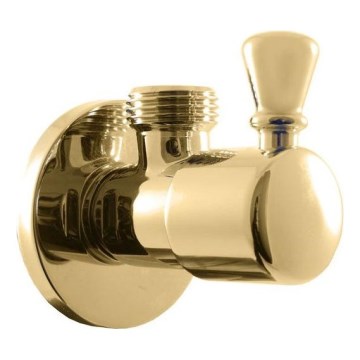 RAV Slezák RV0112Z - RETRO kotni ventil v sijajni zlati barvi