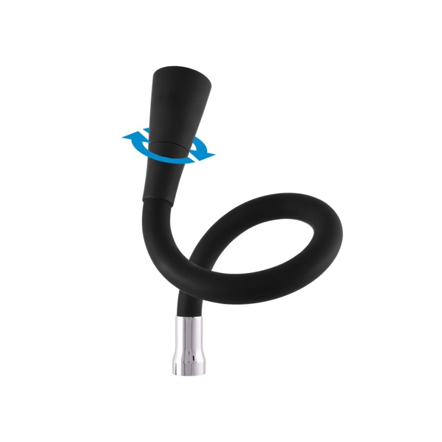 RAV Slezák SA002.5/13 - Kuhinjska pipa SAZAVA 32,3 cm, črna/sijajni krom