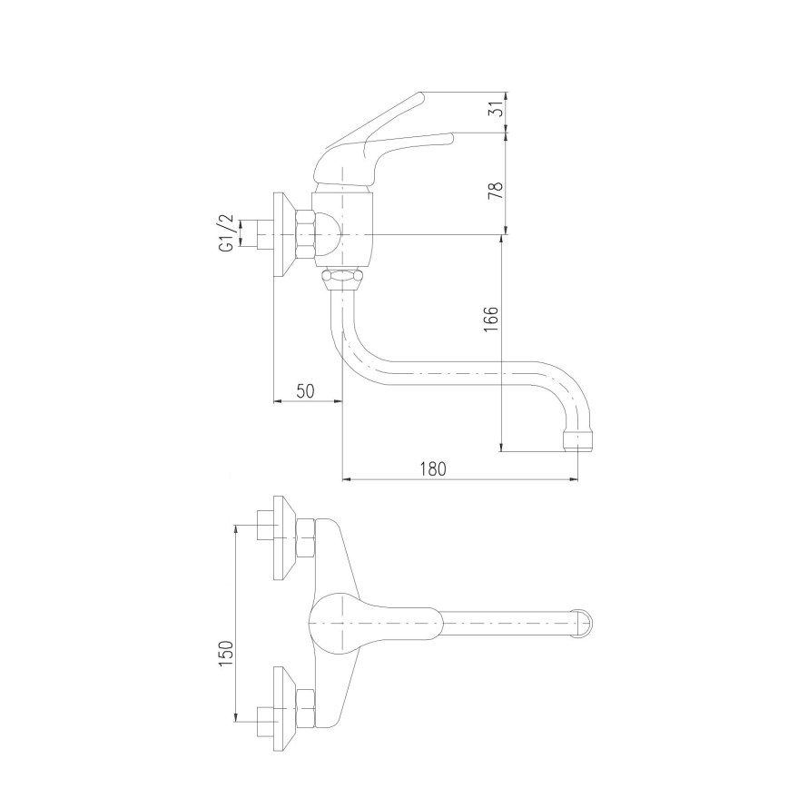 RAV Slezák SAJ001.5/21 - Umivalni mešalnik JUNIOR rdeča/modra/rumena