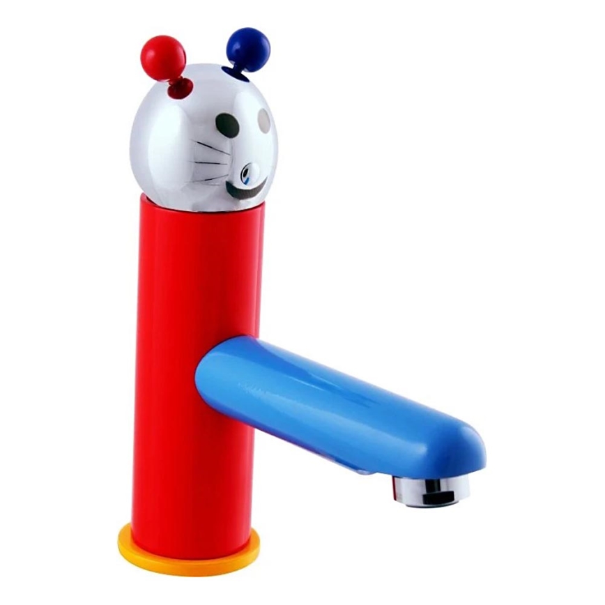 RAV Slezák SE326.0 - Pipa za umivalnik JUNIOR 18,2 cm rdeča/modra