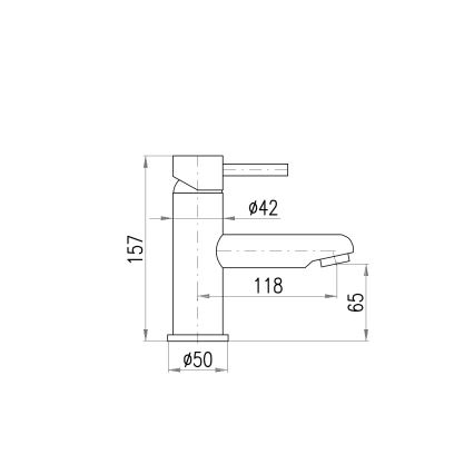 RAV Slezák SE426.0 - Pipa za umivalnik JUNIOR 15,7 cm rdeča/modra/zelena