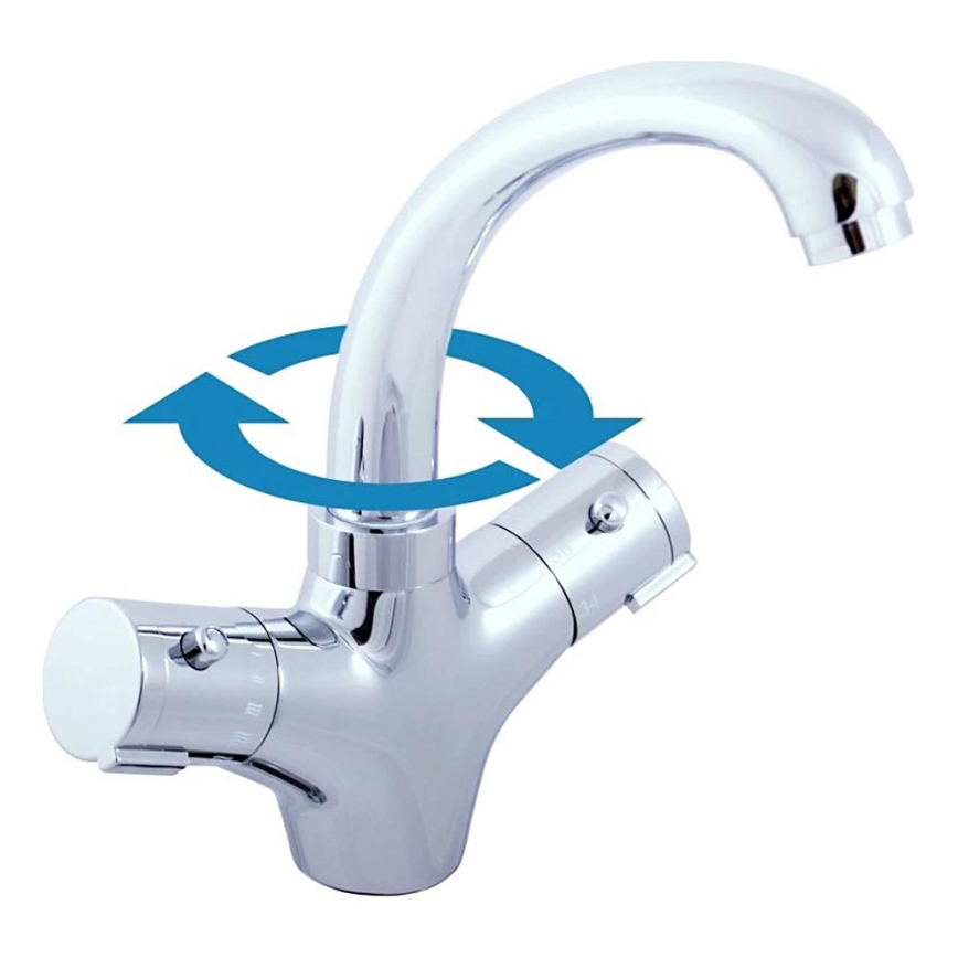 RAV Slezák TRM26.0 - Termostatska umivalniška baterija TERMO 23,5 cm sijajni krom