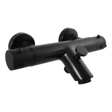 RAV Slezák TRM54.5CMAT - Termostatska kopalniška baterija TERMO mat črna