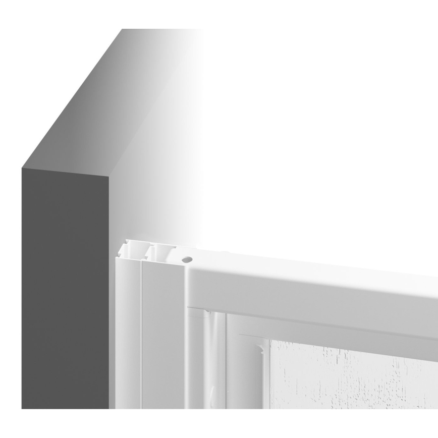 Ravak 00V701R211 - Pršna vrata v treh delih SUPERNOVA 90x198 cm bela