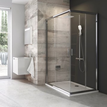 Ravak 1XV70C00Z1 - pršna kabina BLIX 90x90 cm, sijajni krom