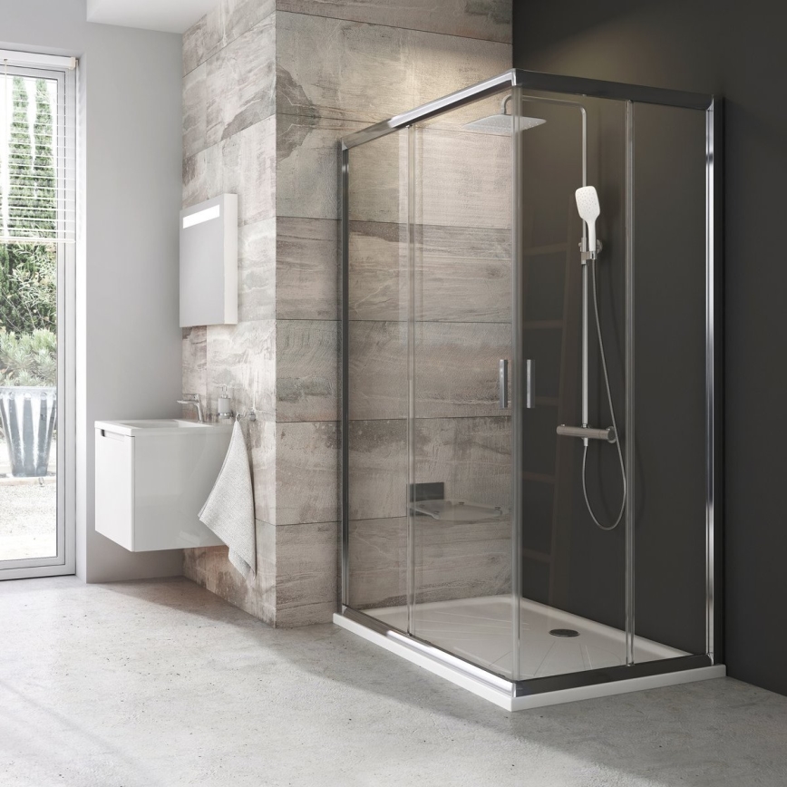 Ravak 1XV70C00Z1 - pršna kabina BLIX 90x90 cm, sijajni krom