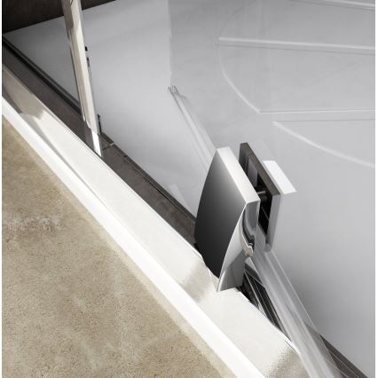 Ravak 37677U00Z1 - Tridelna četrtkrožna pršna kabina PIVOT 90x90 cm saten