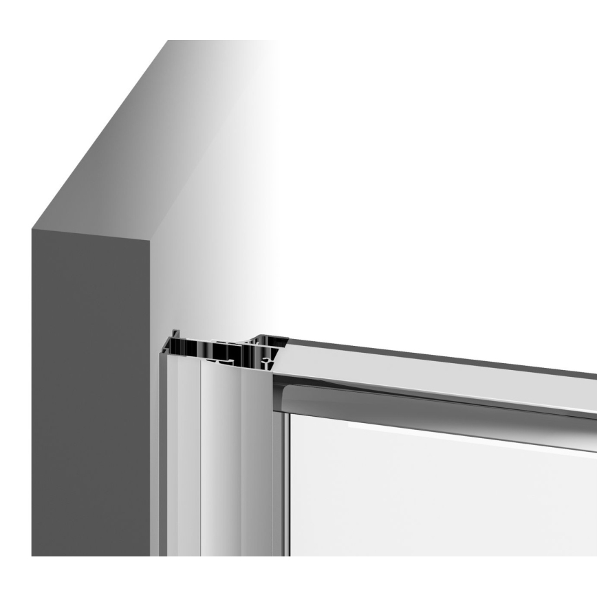 Ravak 37677U00Z1 - Trodelna četrtkrožna tuš kabina PIVOT 90x90 cm saten