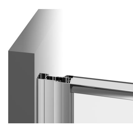 Ravak 37677U00Z1 - Trodelna četrtkrožna tuš kabina PIVOT 90x90 cm saten