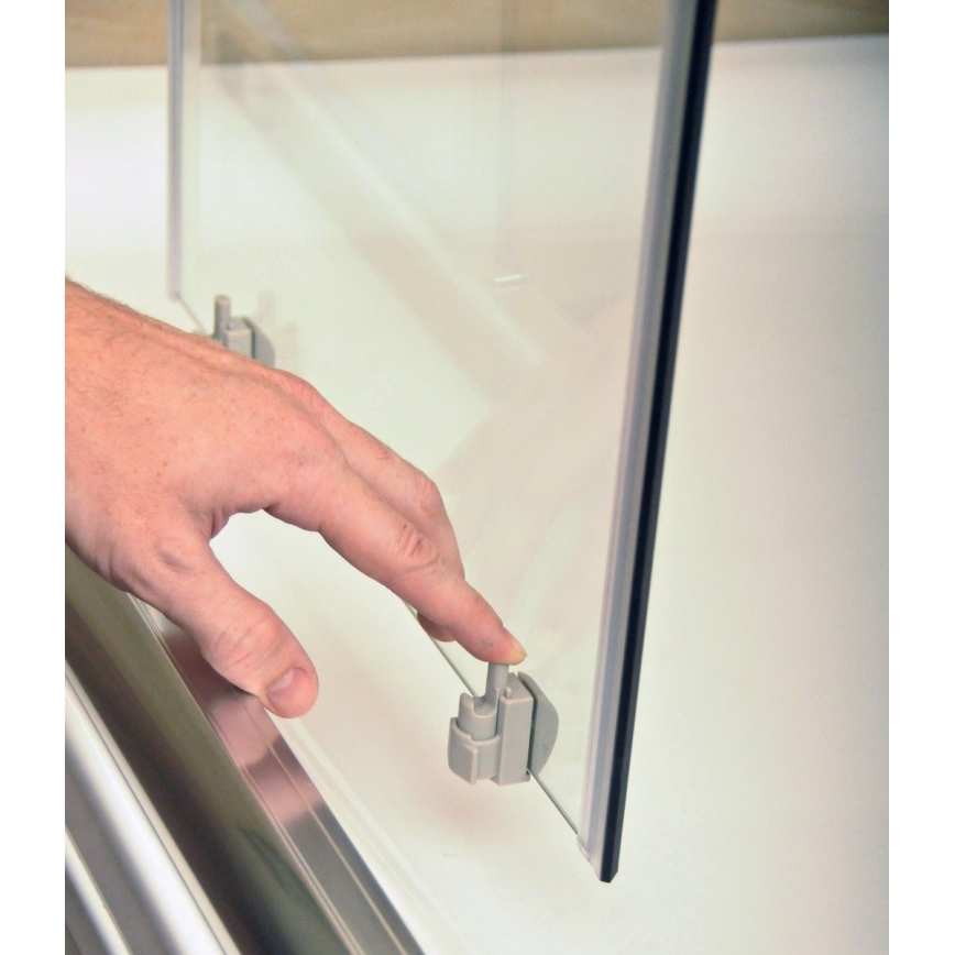 Ravak 3B270100Z1 - 4-delna polkrožna tuš kabina BLIX 90x90 cm bela