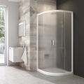 Ravak 3B270100ZG - Četrtkrožna štiridelna tuš kabina BLIX 90x90 cm bela