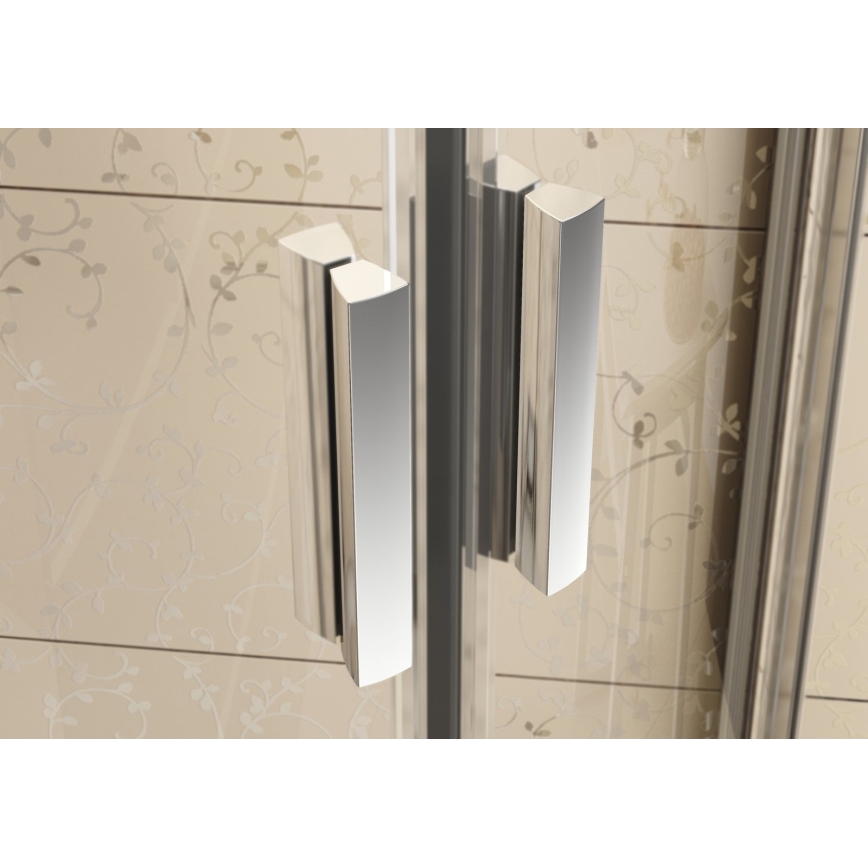 Ravak 3B270U00Z1 - 4-delna četrtkrožna tuš kabina BLIX 90x90cm matni krom