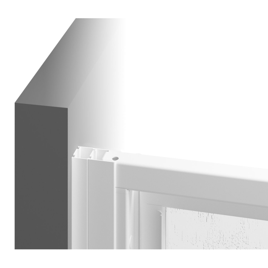 Ravak 940701R211 - Fiksna pršna stena SUPERNOVA 90x198 cm bela