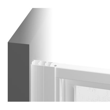 Ravak 940701R211 - Fiksna pršna stena SUPERNOVA 90x198 cm bela