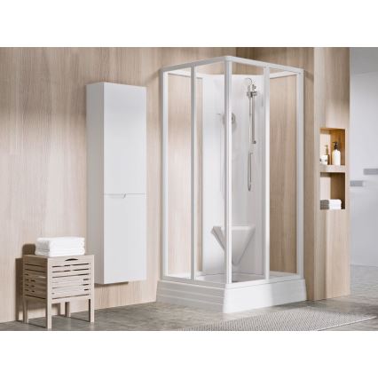 Ravak A007701120 - Kvadratna tuš kad ANGELA 90x90 cm bela