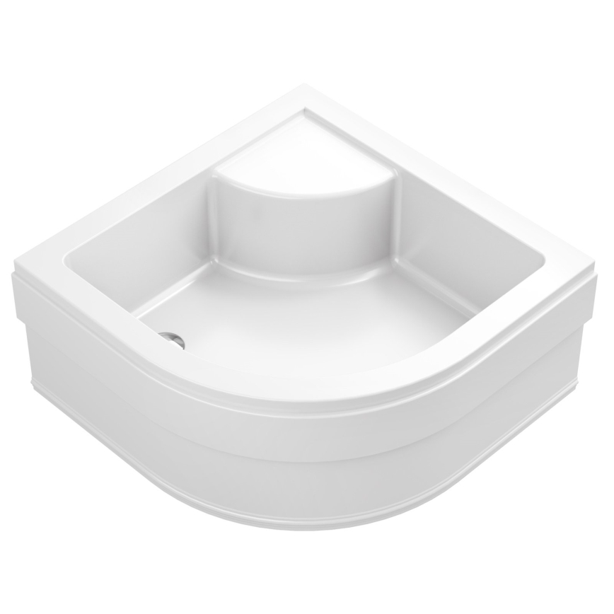 Ravak A217001020 - četrtkrožno tuš korito SABINA 90x90 cm belo