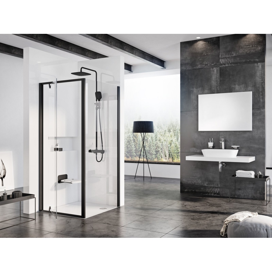 Ravak B8F0000060 - Zložljiv tuš sedež OVO, črn