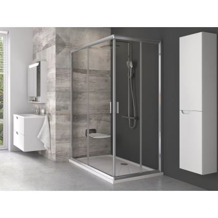 Ravak B8F0000060 - Zložljiv tuš sedež OVO, črn