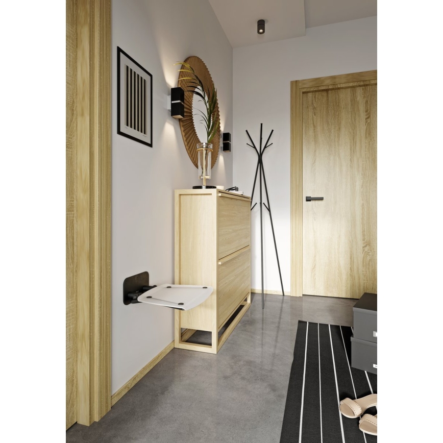 Ravak B8F0000060 - Zložljiv tuš sedež OVO, črn