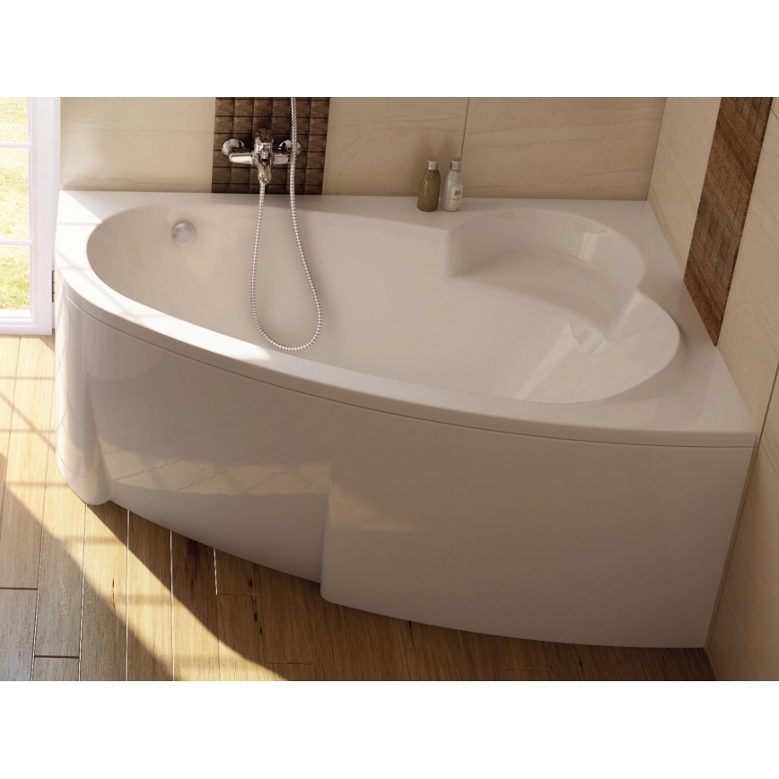 Ravak C451000000 - Kotna kad ASYMMETRIC 150x100 cm akrilat/bela