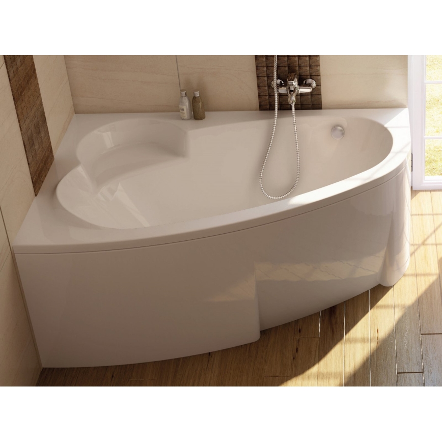 Ravak C461000000 - Kotna kad ASYMMETRIC 160x105 cm akril/bela