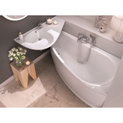 Ravak CH01000000 - Kotna kad AVOCADO 160x75 cm akril/bela