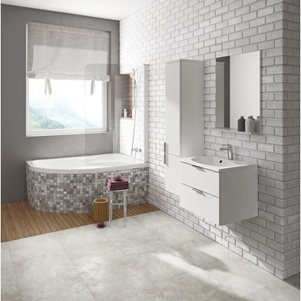 Ravak CL21000000 - Kotna kad ROSA 160x105 cm akril/bela