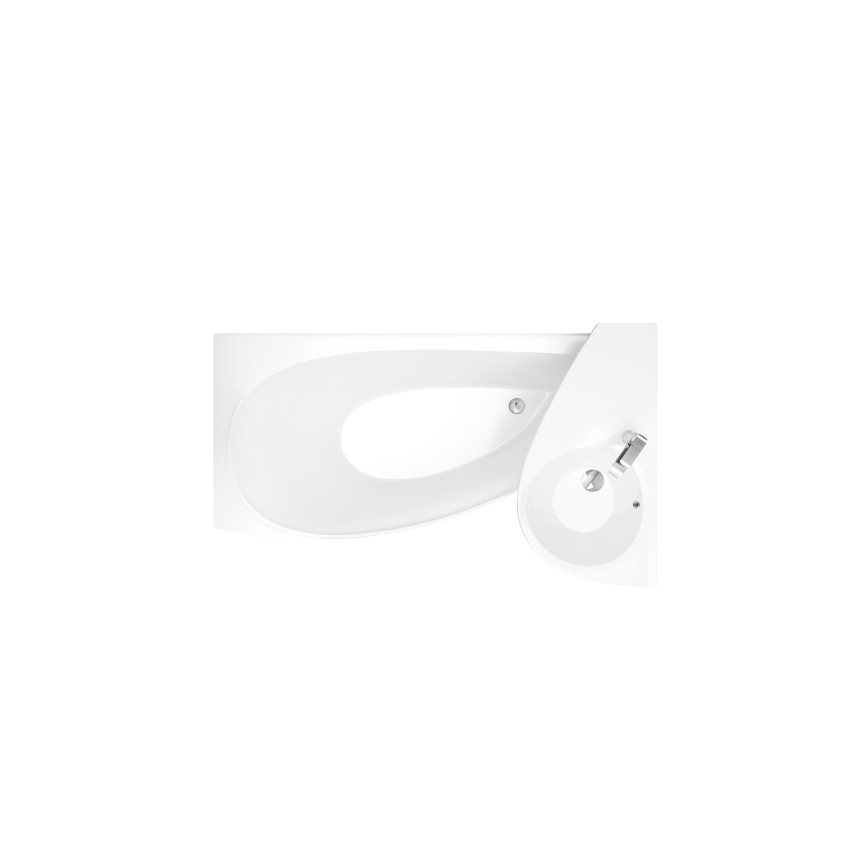 Ravak CQ01000000 - Kotna kad AVOCADO 160x75 cm akril/bela