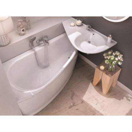 Ravak CT01000000 - Kotna kad AVOCADO 150x75 cm akril/bela