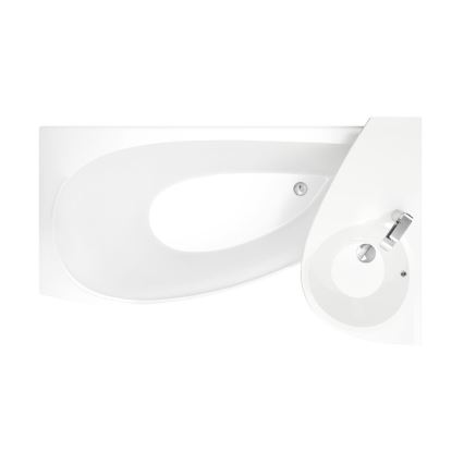 Ravak CT01000000 - Kotna kad AVOCADO 150x75 cm akril/bela