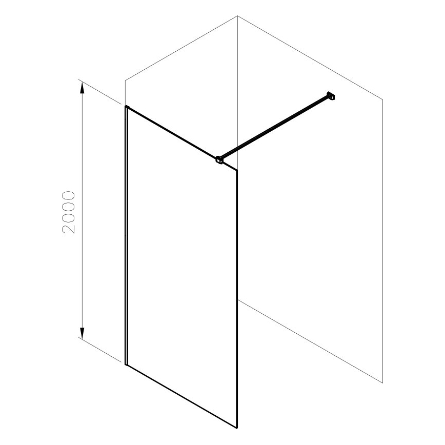 Ravak GW9WG0C00Z1 - WALK-IN tušna kabina 120x200 cm, sijajni krom