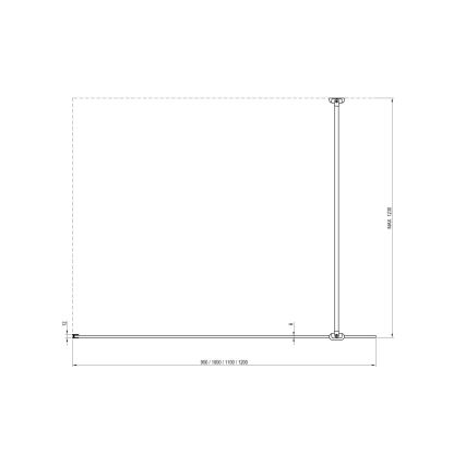 Ravak GW9WG0C00Z1 - WALK-IN tušna kabina 120x200 cm, sijajni krom