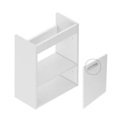 Ravak X000000538 - Kopalniška omarica pod umivalnik CHROME 40x50 cm bela