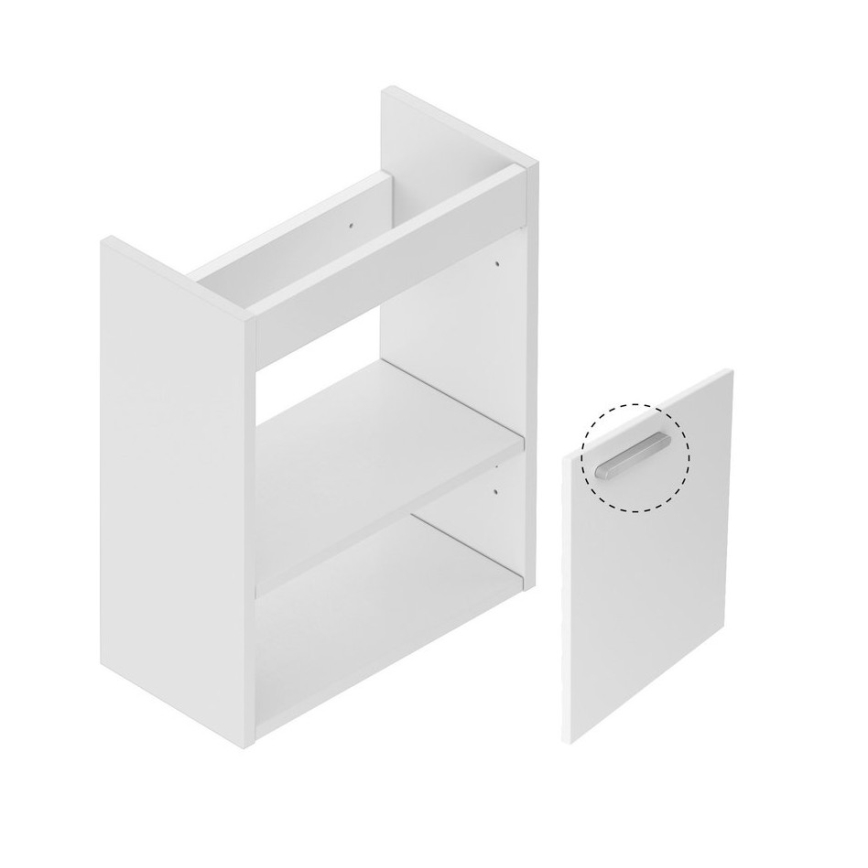 Ravak X000000538 - Kopalniška omarica pod umivalnik CHROME 40x50 cm bela