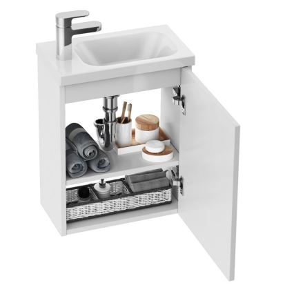 Ravak X000000538 - Kopalniška omarica pod umivalnik CHROME 40x50 cm bela