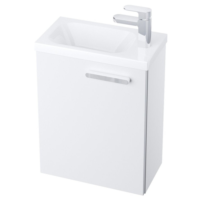 Ravak X000000540 - Leva vrata za omarico pod umivalnikom CHROME  37,5x53 cm bela