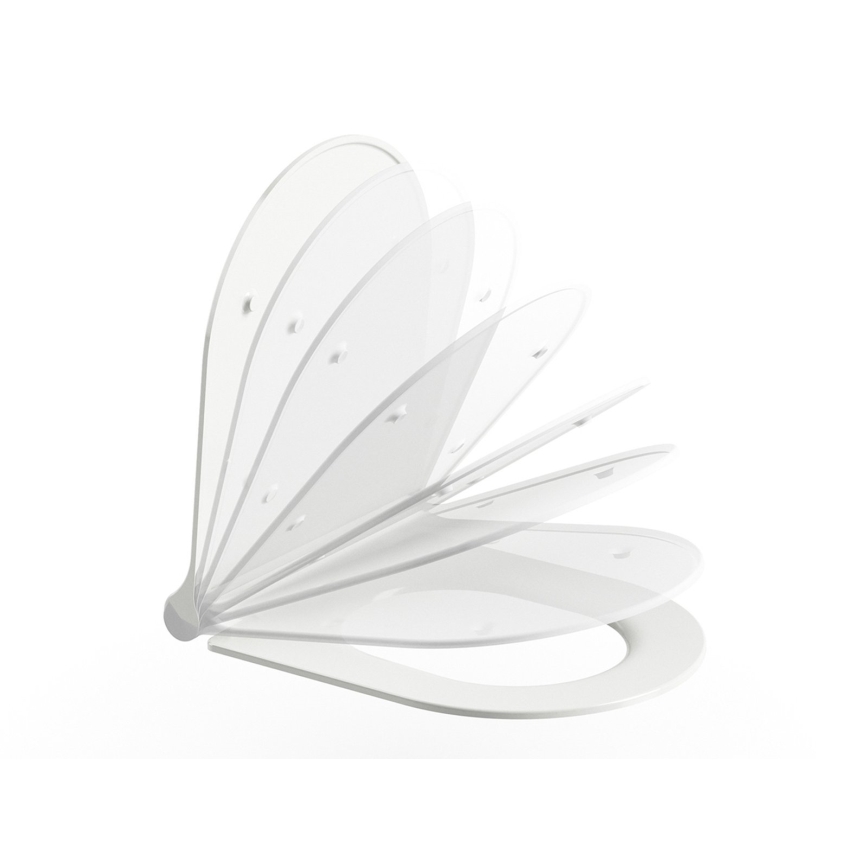 Ravak X01550 - WC sedež z mehkim zapiranjem UNI bela