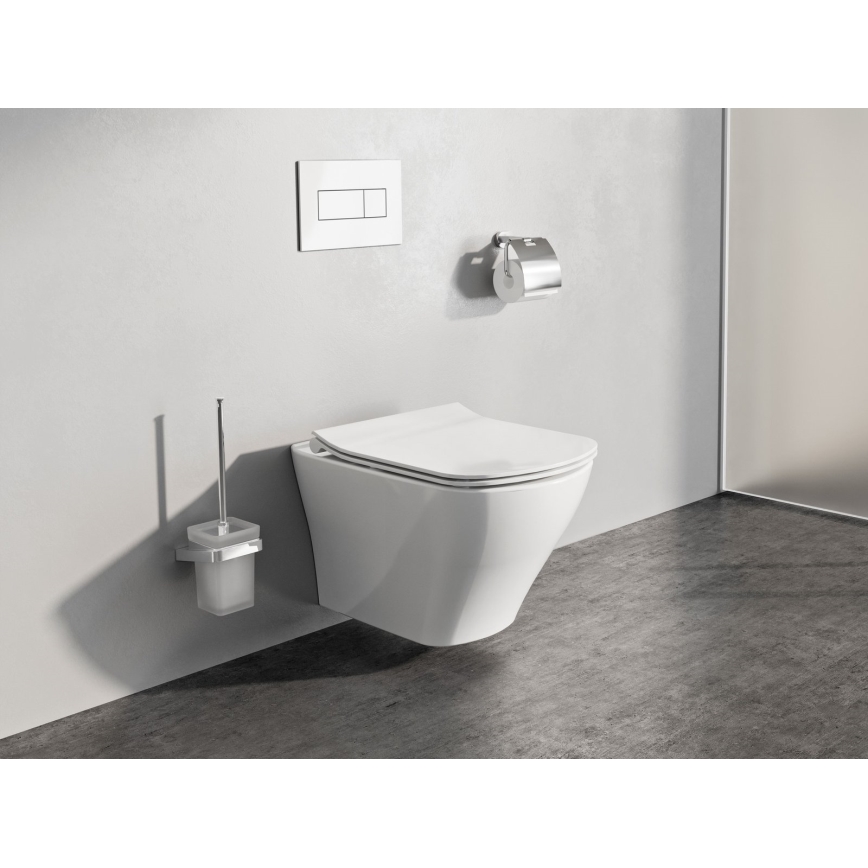 Ravak X01671 - Viseča WC školjka brez roba CLASSIC keramika/bela