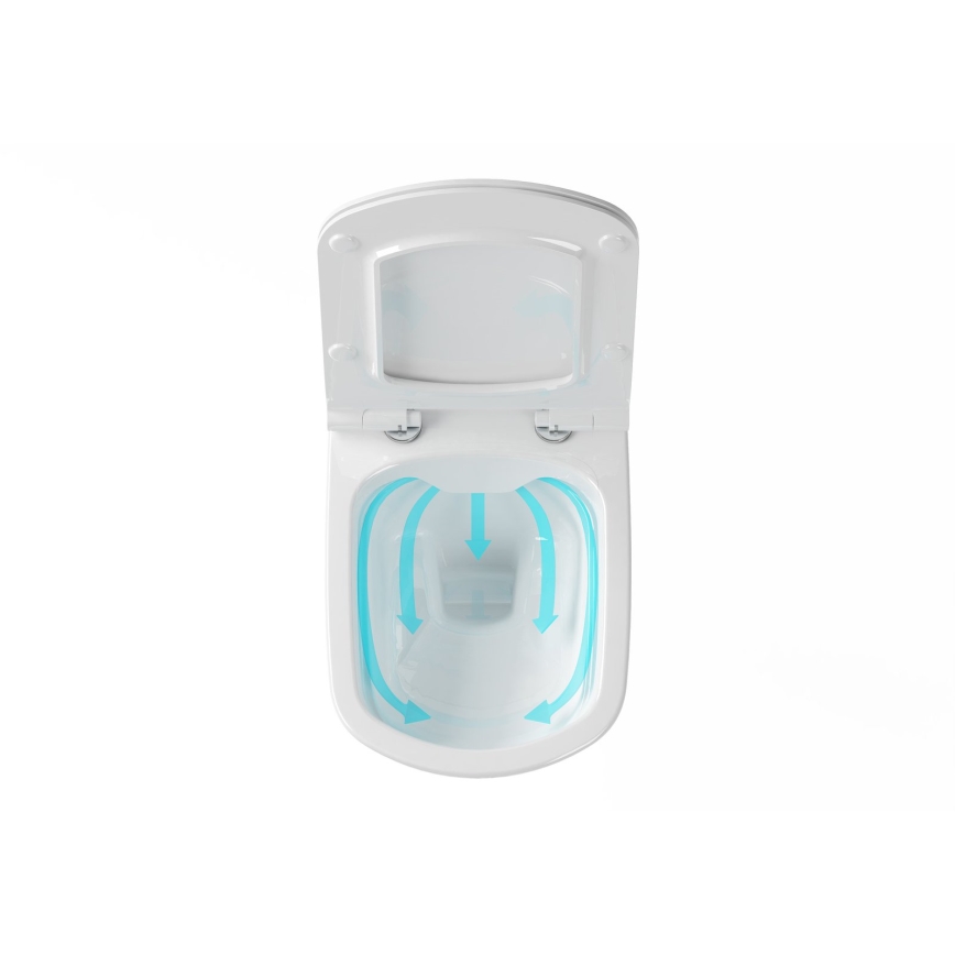 Ravak X01671 - Viseča WC školjka brez roba CLASSIC keramika/bela