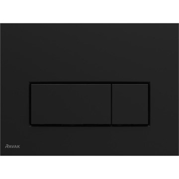 Ravak X01744 - Tipka za splakovanje UNI SLIM 24,7x16,5 cm črna