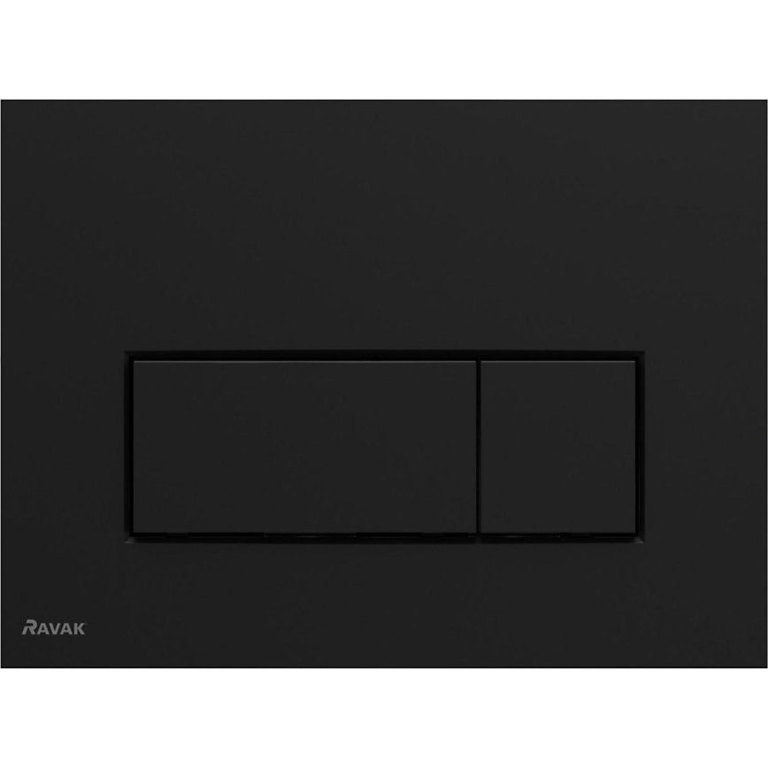 Ravak X01744 - Tipka za splakovanje UNI SLIM 24,7x16,5 cm črna