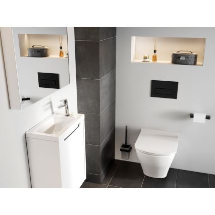 Ravak X01744 - Tipka za splakovanje UNI SLIM 24,7x16,5 cm črna