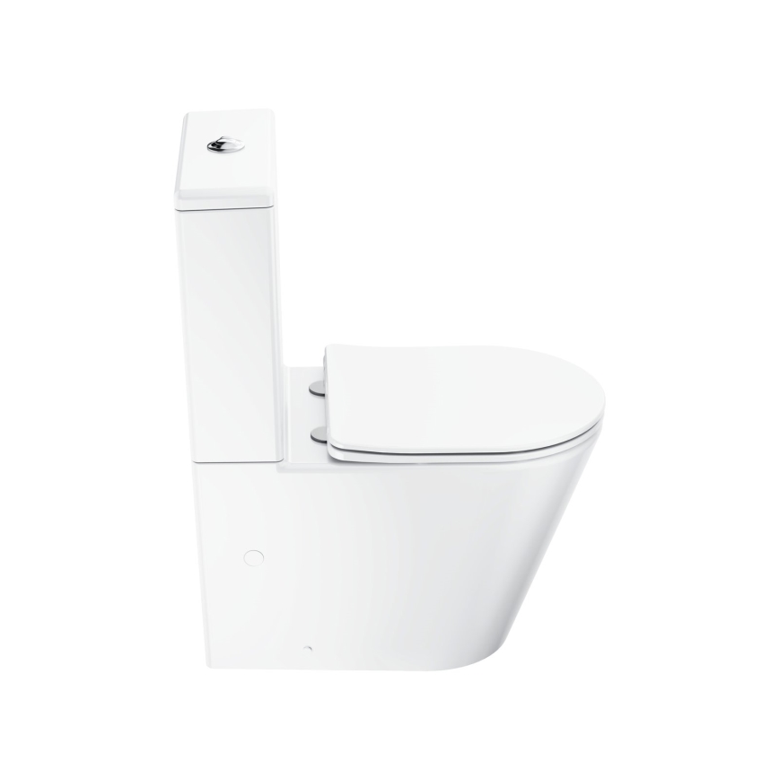 Ravak X01872 - kombinirana WC školjka brez roba s sedežem SoftClose ELEGANT keramika/bela