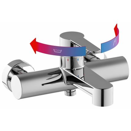 Ravak X070115 - Kopalna armatura PURI v sijajnem kromu